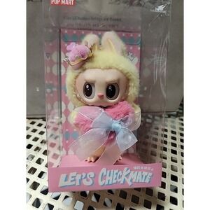 Popmart Labubu, THE MONSTERS,Let's Checkmate Series Vinyl Plush Pendant 100% Aut